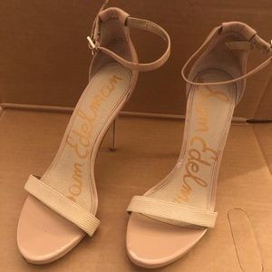 San Edelman ankle strap Ariella heel - nude